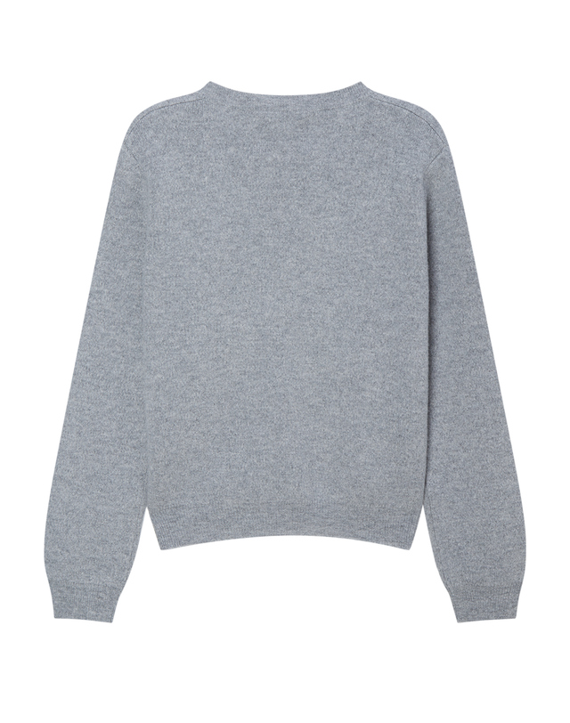 라움 여성 [Jumper1234] 그레이 멜란지 울 가디건 착용컷