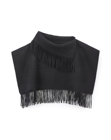 [BY MALENE BIRGER] 블랙 프린지 터틀넥 빕