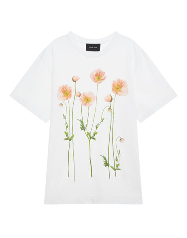 [시즌오프][SIMONE ROCHA] 화이트 로고프린트 면 반팔티셔츠