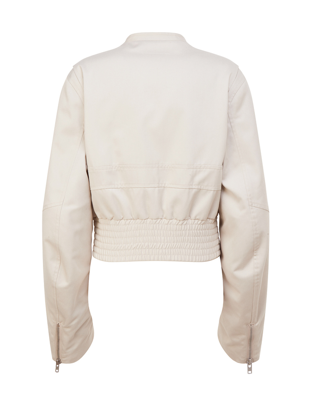 라움 여성 [MM6 MAISON MARGIELA] 베이지 포켓배색 밝은 베이지 착용컷