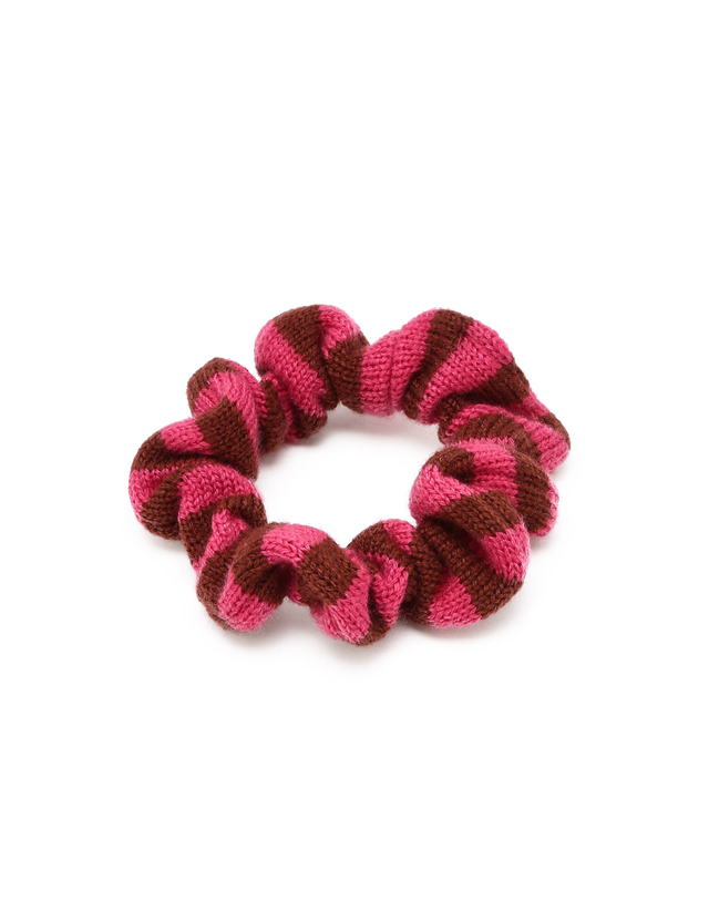 라움 여성 [DAMSON MADDER] 네이비 스트라이프 헤어밴드 MULTI COLOR 착용컷