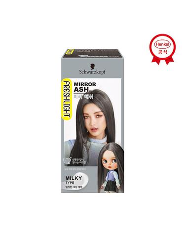 프레쉬라이트 염색약 밀키타입 x1개 미러애쉬