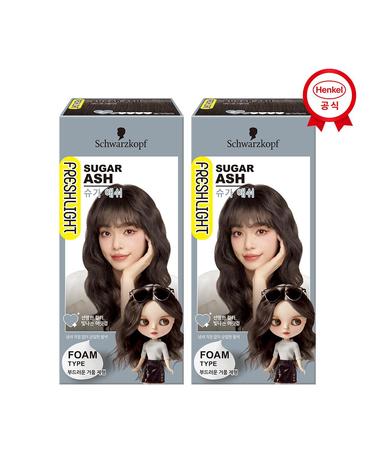 프레쉬라이트 염색약 폼타입 x2개 슈가애쉬
