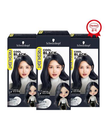프레쉬라이트 염색약 밀키타입 x3개 쿨블랙