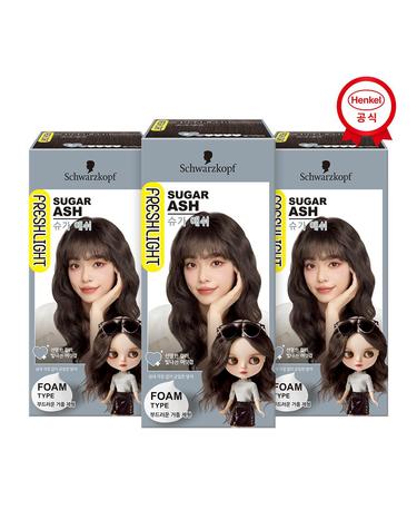 프레쉬라이트 염색약 폼타입 x3개 슈가애쉬