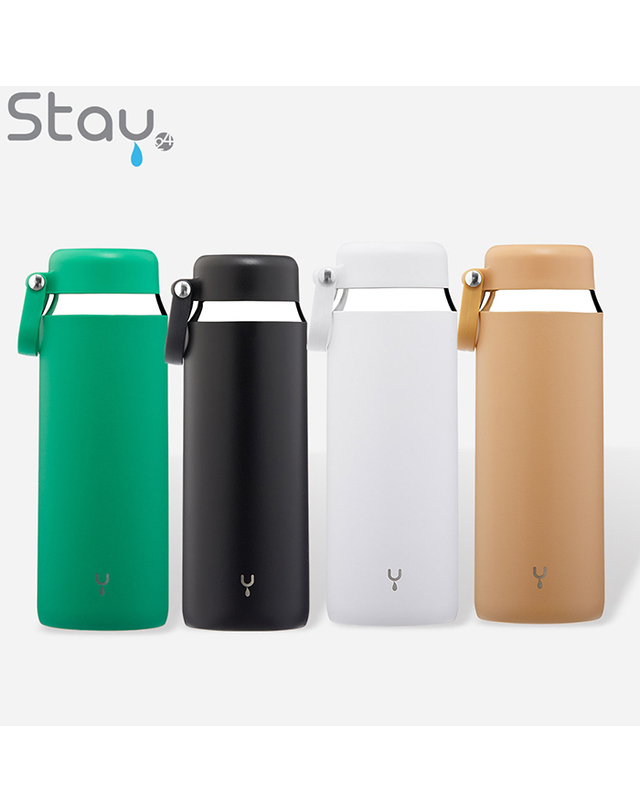 스테이24 [스테이24] 타임 보온보냉 텀블러 500ml_라이트브라운 착용컷