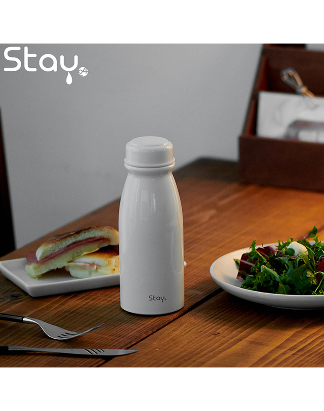스테이24 [스테이24] 라이크 초경량 텀블러 보온보냉 350ml 착용컷