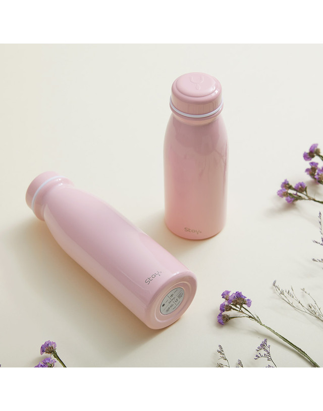 스테이24 [스테이24] 라이크 초경량 텀블러 보온보냉 350ml_밀크핑크 착용컷
