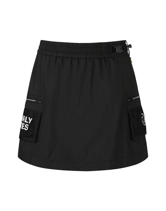 파리게이츠 여성 스마일 메쉬 포켓 방풍 큐롯 스커트 착용컷
