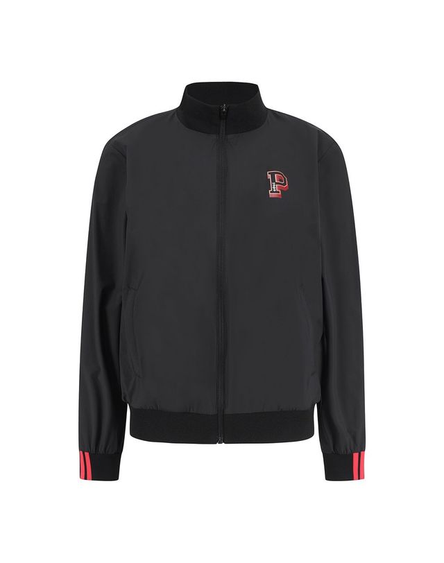 파리게이츠 공용 스탠드넥 로고 윈드브레이커 착용컷