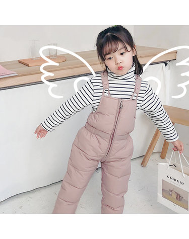 패딩멜빵팬츠 올인원 보드복 앞지퍼 고잉키즈 자체 디자인 야외복