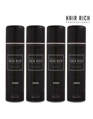 헤어리치 흑채 스프레이 120g 4개
