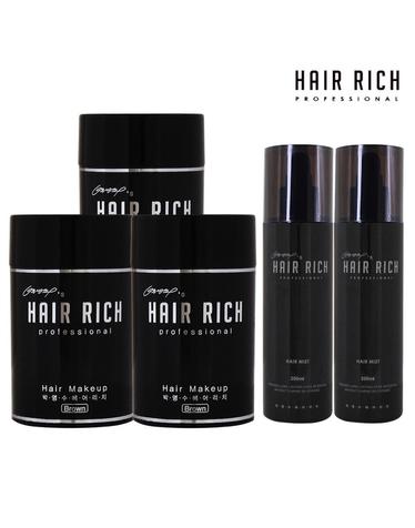 헤어리치 흑채 20g 3개+헤어미스트 2개