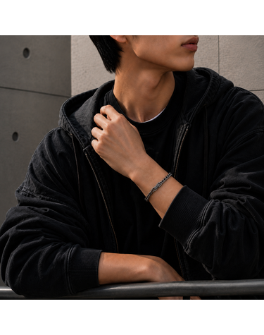 건메탈 체인 팔찌 EUI-JCH008M