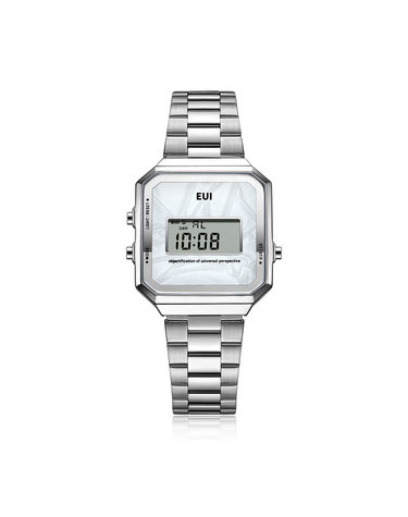 EUI 공용 메탈 전자시계 EUI8101M-SW