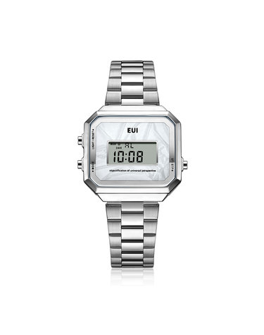 EUI 공용 메탈 전자시계 EUI6101M-SW