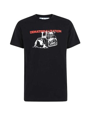 OFF WHITE 오프 화이트 티셔츠 OMAA027R21JER006 1025 BLACK RED /반팔티셔츠
