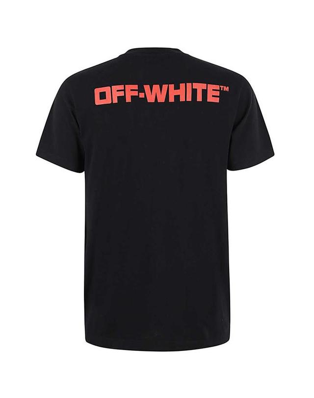 오프화이트 OFF WHITE 오프 화이트 티셔츠 OMAA027R21JER006 1025 BLACK RED /반팔티셔츠 착용컷
