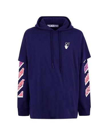 OFF WHITE 오프 화이트 후드티 OMBB051R21FLE002 4632 PURPLE /후드티