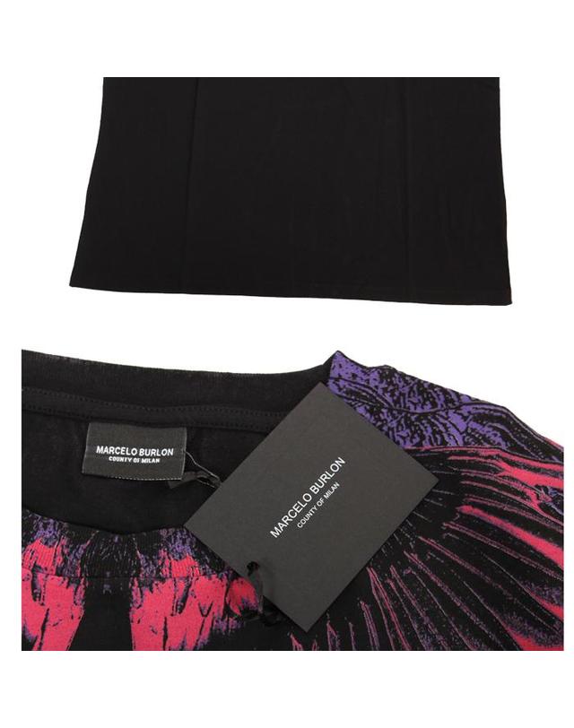 마르셀로불론 MARCELO BURLON 마르셀로 불론 티셔츠 CWAA016S17047236 1088 BLACK /반팔티셔츠 착용컷