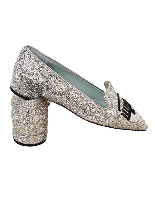 키아라 페라니 키아라 페라그니 CHIARA FERRAGNI 키아라 페라그니 플랫슈즈 CF1236 GLITTER ARGENTO / 플랫슈즈 착용컷
