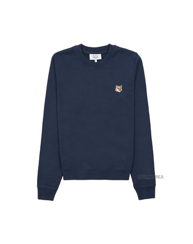 [메종 키츠네] FW24 여성 폭스헤드 레귤러 맨투맨 LW00302KM0001 P476