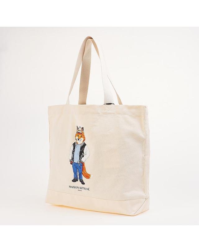 메종키츠네 [메종 키츠네] FW25 공용 드레스드폭스 토트백 PM05107WW9042 P700 착용컷