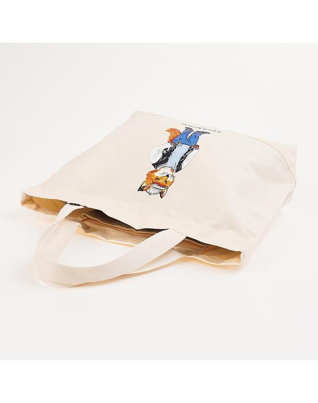 메종키츠네 [메종 키츠네] FW25 공용 드레스드폭스 토트백 PM05107WW9042 P700 착용컷