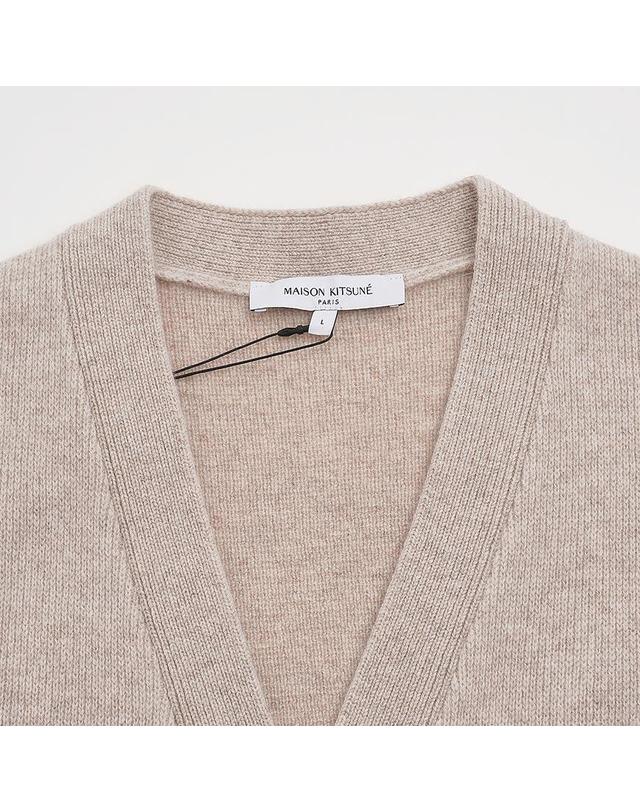 메종키츠네 [메종 키츠네] FW25 남성 폭스헤드 밀라노 가디건 PM00510KT1180 0335 착용컷