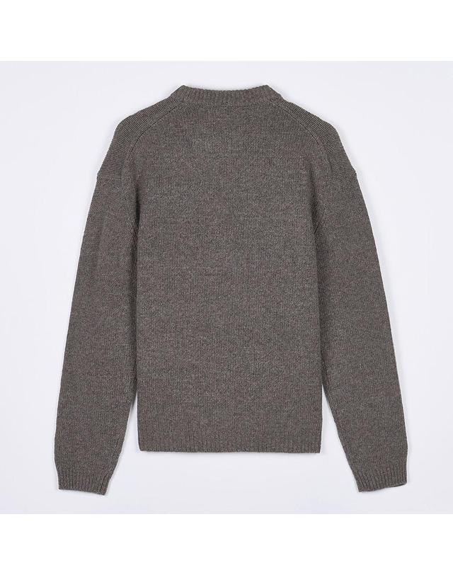 메종키츠네 [메종 키츠네] FW25 남성 드레스드 폭스 울 니트 PM00806KH0002 H170 착용컷