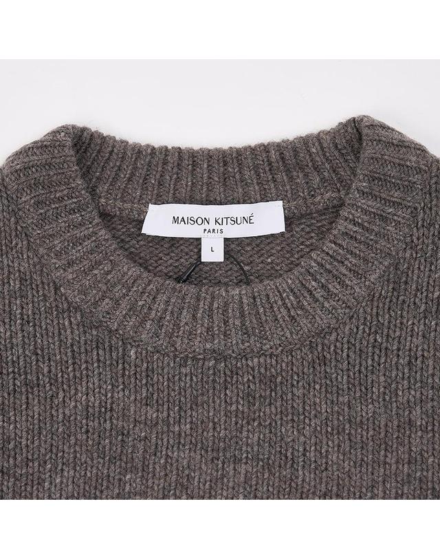 메종키츠네 [메종 키츠네] FW25 남성 드레스드 폭스 울 니트 PM00806KH0002 H170 착용컷
