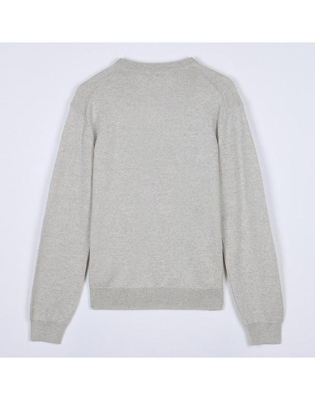 메종키츠네 [메종 키츠네] FW25 남성 폭스헤드 메리노 니트 PM00801KT1181 H120 착용컷