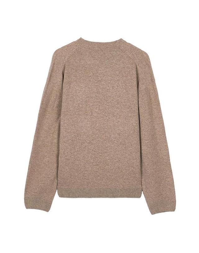 메종키츠네 [메종 키츠네] FW26 남성 폭스헤드 램스울 니트 PM00803KT1006 0549 착용컷