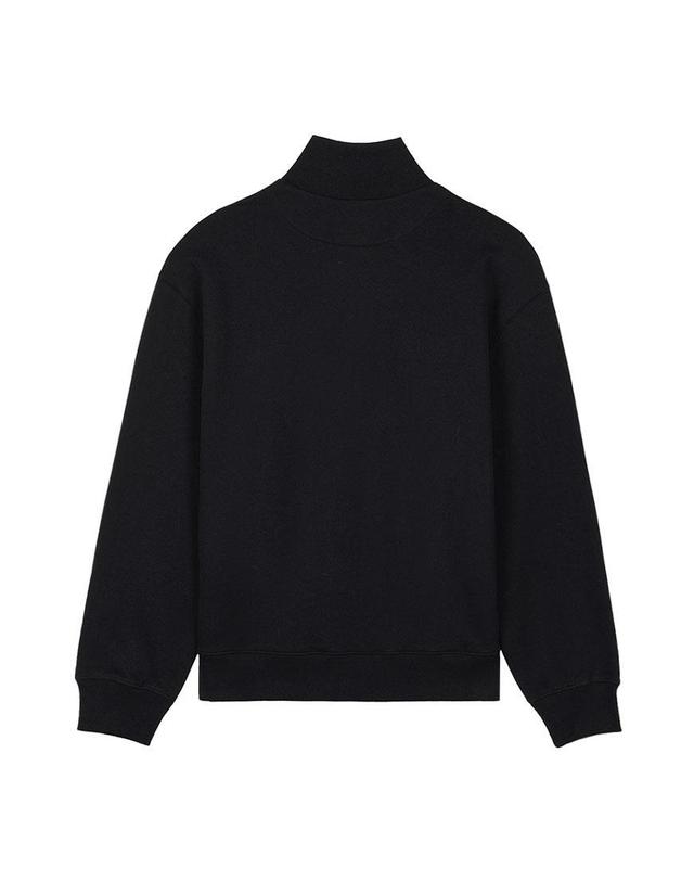 메종키츠네 [메종 키츠네] FW26 남성 폭스헤드 반집업 맨투맨 PM00305KM0341 P199 착용컷