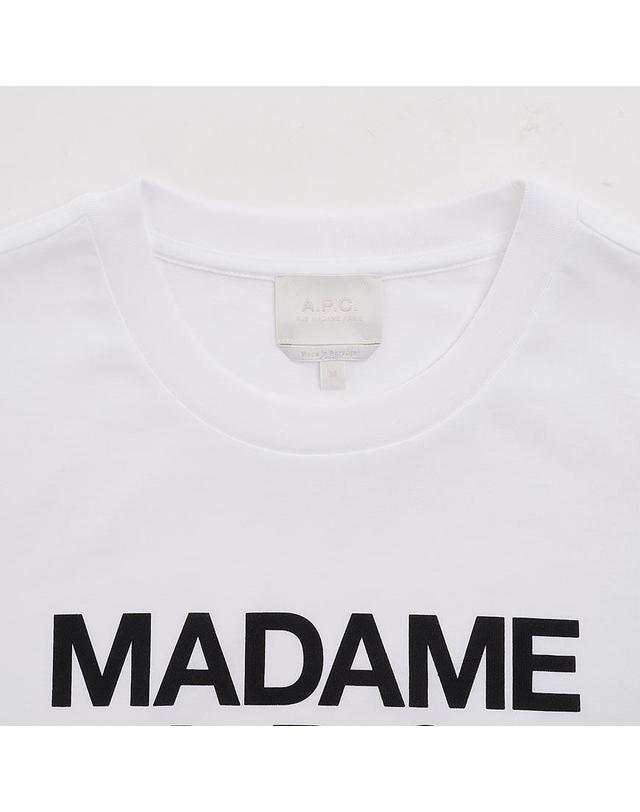 아페쎄 [APC] SS26 여성 마담 크롭 티셔츠 COHBW F26559 AAB 착용컷
