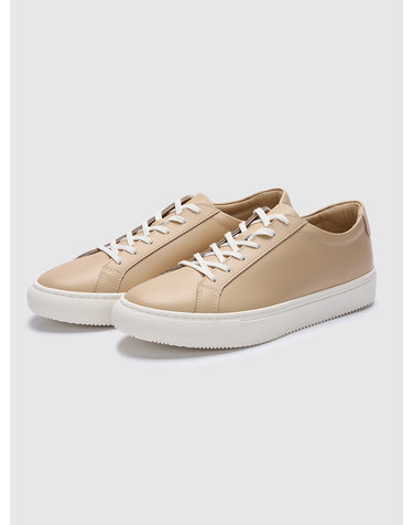 Low Sneakers+5cm (Beige)