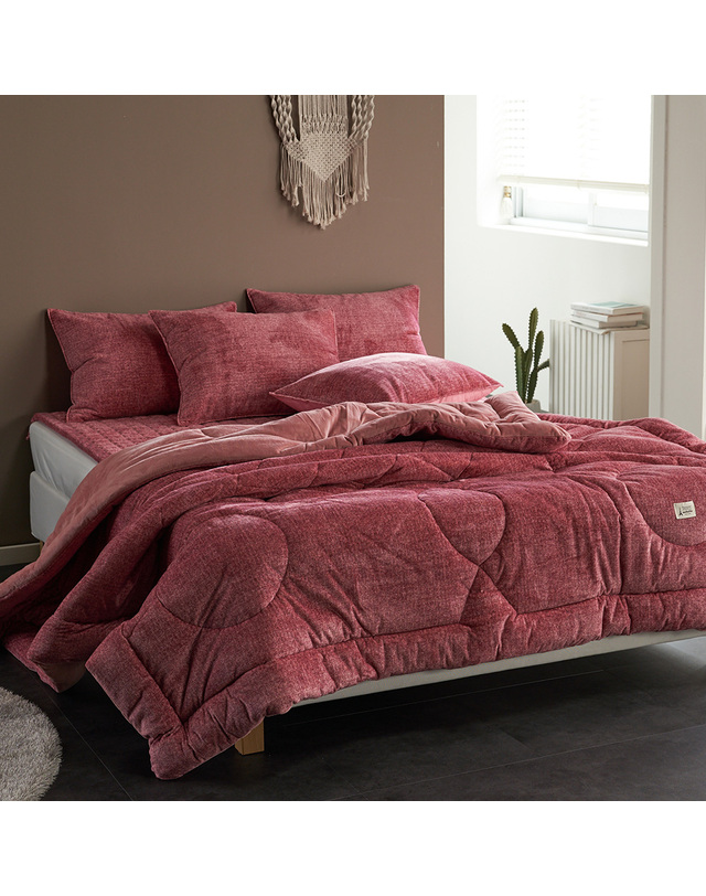 이솔홈 이솔홈 다이아 따뜻한 극세사 겨울 차렵이불 Q 착용컷