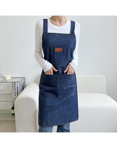 이솔홈 데님 쉐프 앞치마
