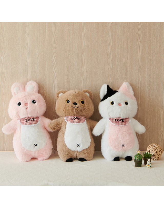 이솔홈 이솔홈 러브패밀리 인형 쿠션 봉제 미니베개 애착인형 착용컷