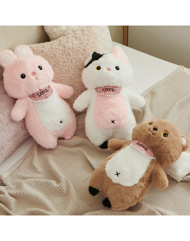 이솔홈 이솔홈 러브패밀리 인형 쿠션 봉제 미니베개 애착인형 착용컷