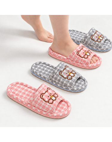 이솔홈 라떼곰 3중쿠션 퀼팅 실내 슬리퍼 거실화 사무실화