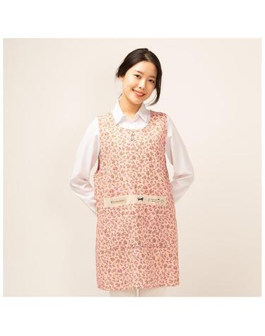 이솔홈 네코플라워 원피스 앞치마
