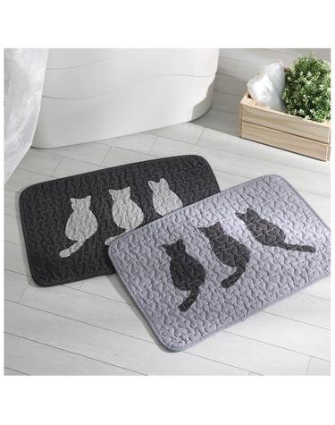 [이솔홈] 고양이 순면 퀼트 발매트