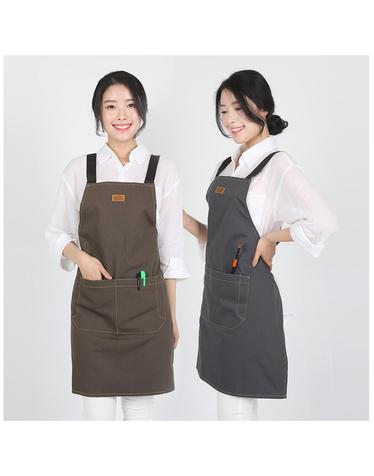 이솔홈 라떼 공방 무지 앞치마 2color