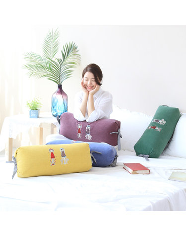 이솔홈 크렉 1인용 롱베개 바디필로우 쿠션 솜포함