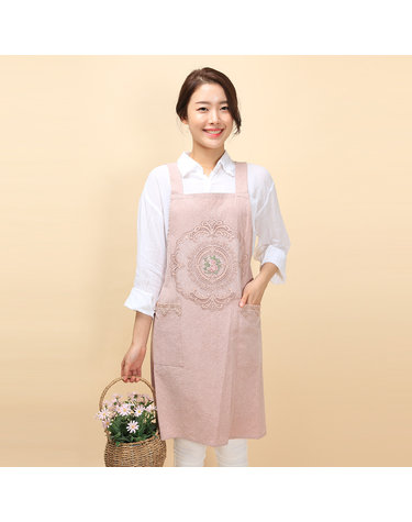 이솔홈 엔틱 H자형 허리끈 앞치마