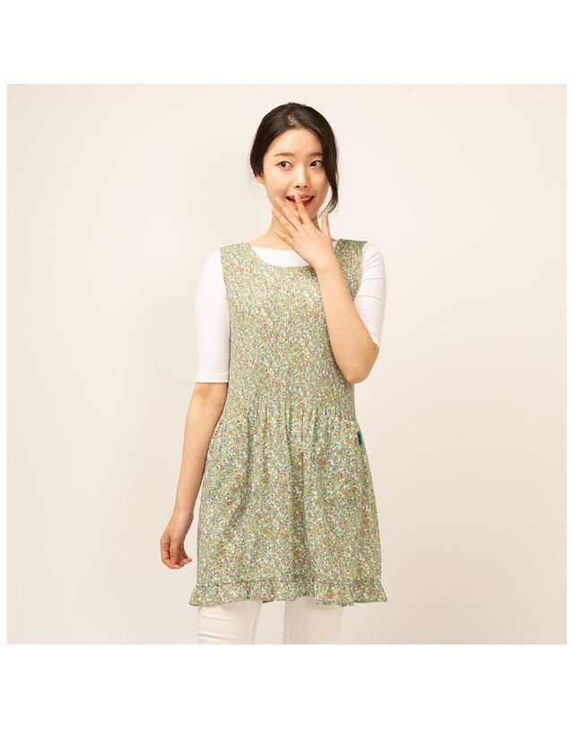 이솔홈 이솔홈 블로섬 쉬폰 원피스 앞치마 착용컷