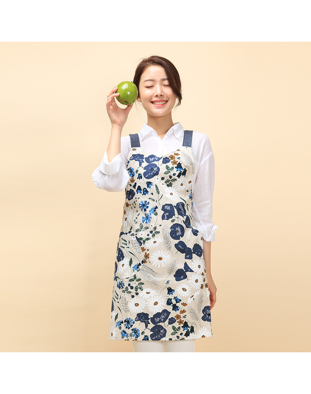 이솔홈 이솔홈 러브 방수 앞치마 착용컷
