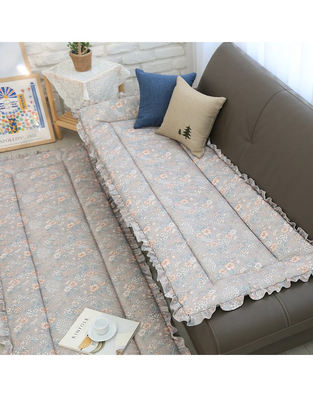 이솔홈 이솔홈 자가드 부케 소파패드 쇼파패드 4인용 착용컷