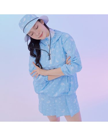 여성 전판 프린트 후드 아노락 점퍼 RWJUL6303-905
